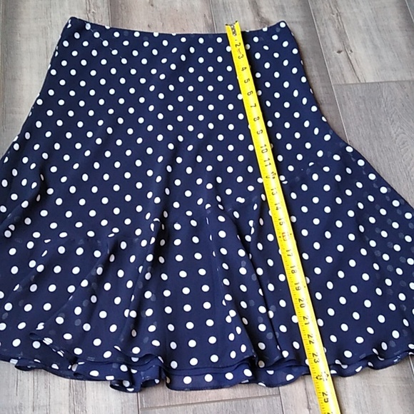 CHAPS BLUE WITH WHITE POLKA DOT SKIRT - Picture 7 of 7